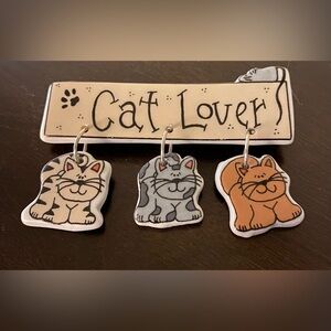 🐾 Vintage Trena Hegdahl Ceramic Cat Lover Brooch | Hand-Painted Pin